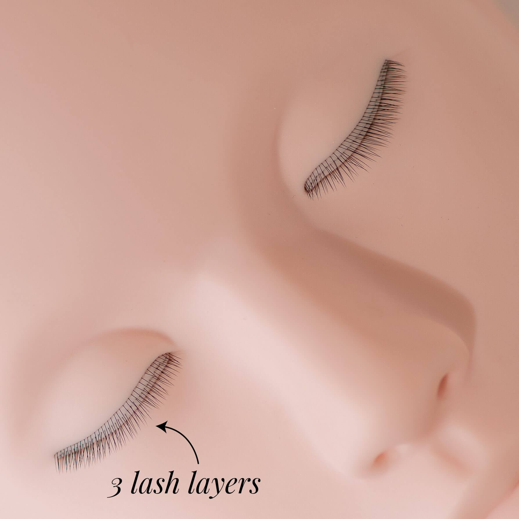 Big Mannequin Head with 3 Lash Layers - Image 2
